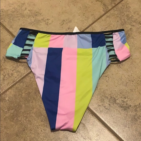 The Bikini Lab Multicolored High Waisted Bottoms - Picture 4 of 5